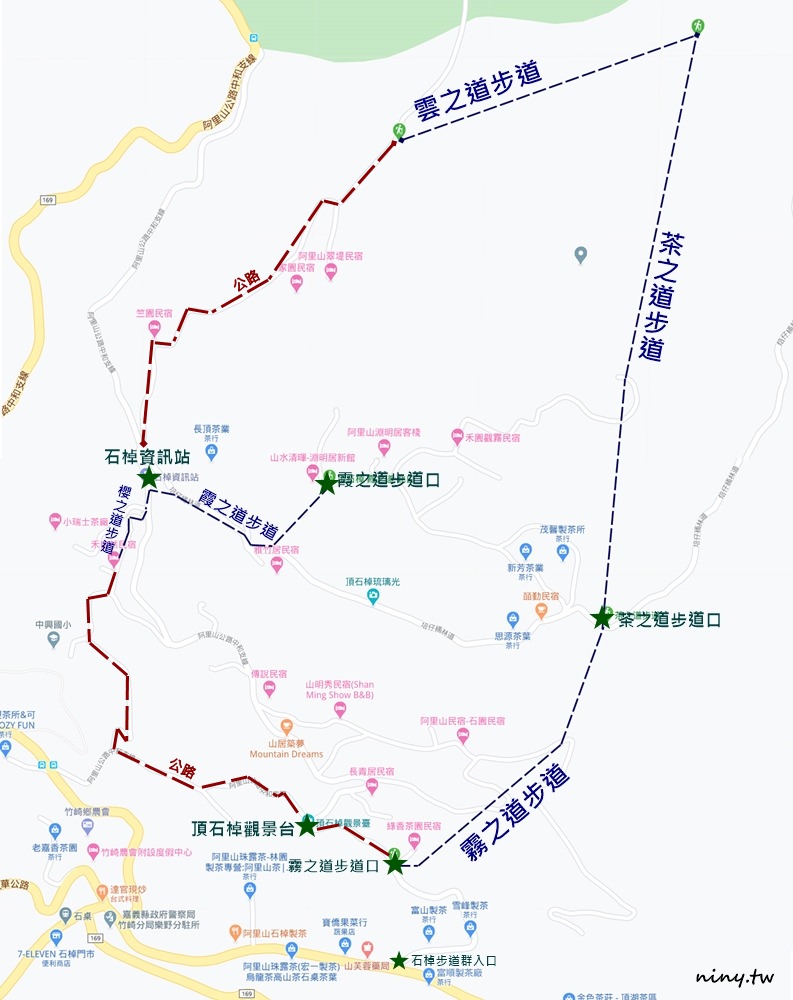 shizhuo trails map01